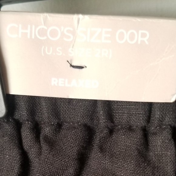 Chico's Linen Pants Size 00R - Picture 3 of 4